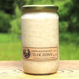 Miód Rzepakowy TŁOCZONY 980 g